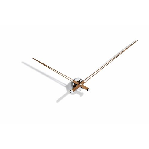 Часы Nomon AXIOMA N, (основание - хромированная сталь/стрелки - орех) D=100см