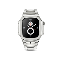 Корпус для часов Golden Concept для Apple Watch 45 мм, нержавеющая сталь, черный