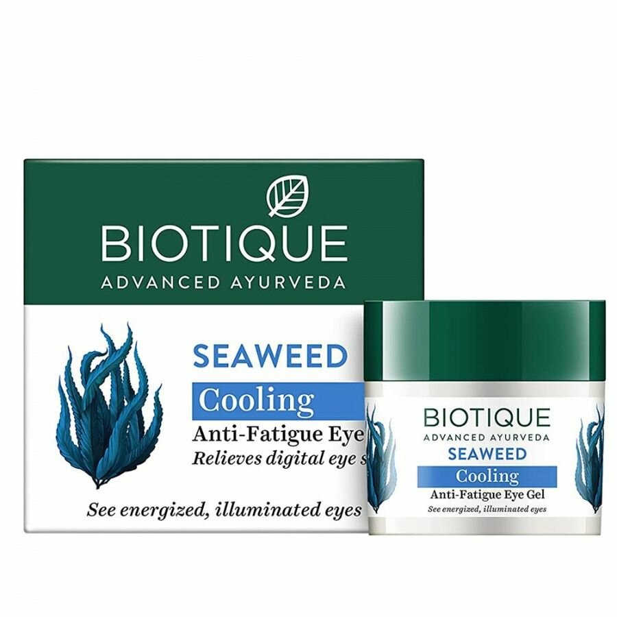 Biotique Seaweed Anti Fatigue Gel Гель для кожи вокруг глаз с морскими водорослями 15г