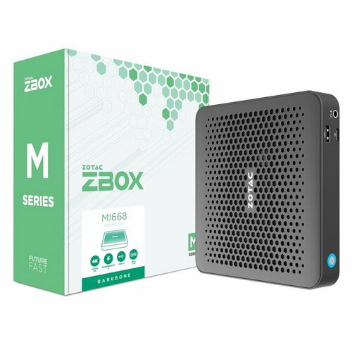 ZOTAC-ZBOX-MI668, Barebone, Intel i7-1360P,2x DDR5-5200/4800 SODIMM, M.2 SSD SLOT,2x GLAN, WIFI, BT USBDRV, DP/HDMI, EU+UK PLUG, active cooling