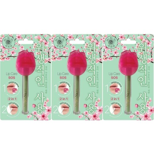 Mi-Ri-Ne Комплекс для ухода за губами Защитный 2в1 72 г 3 шт 895₽