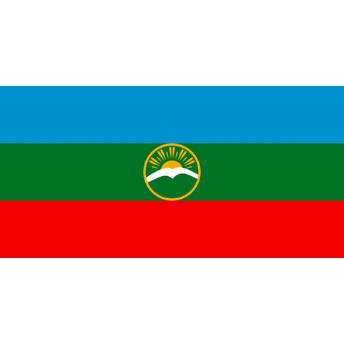 Флаг Карачаево-Черкесской Республики, Размер: 75х50 см.