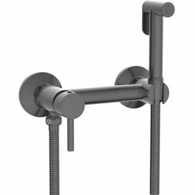 фото Гигиенический душ со смесителем RGW Shower Panels SP-215-Gr 581408215-11 Серый брашированный