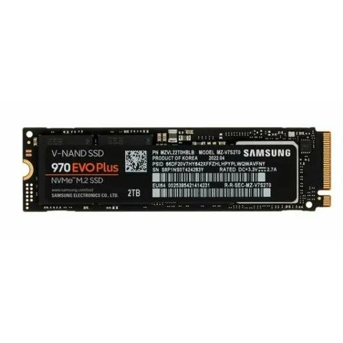 SSD жесткий диск M.2 2280 2TB 970 EVO PLUS MZ-V7S2T0B/AM SAMSUNG ssd накопитель samsung 990 pro 2tb mz v9p2t0b am