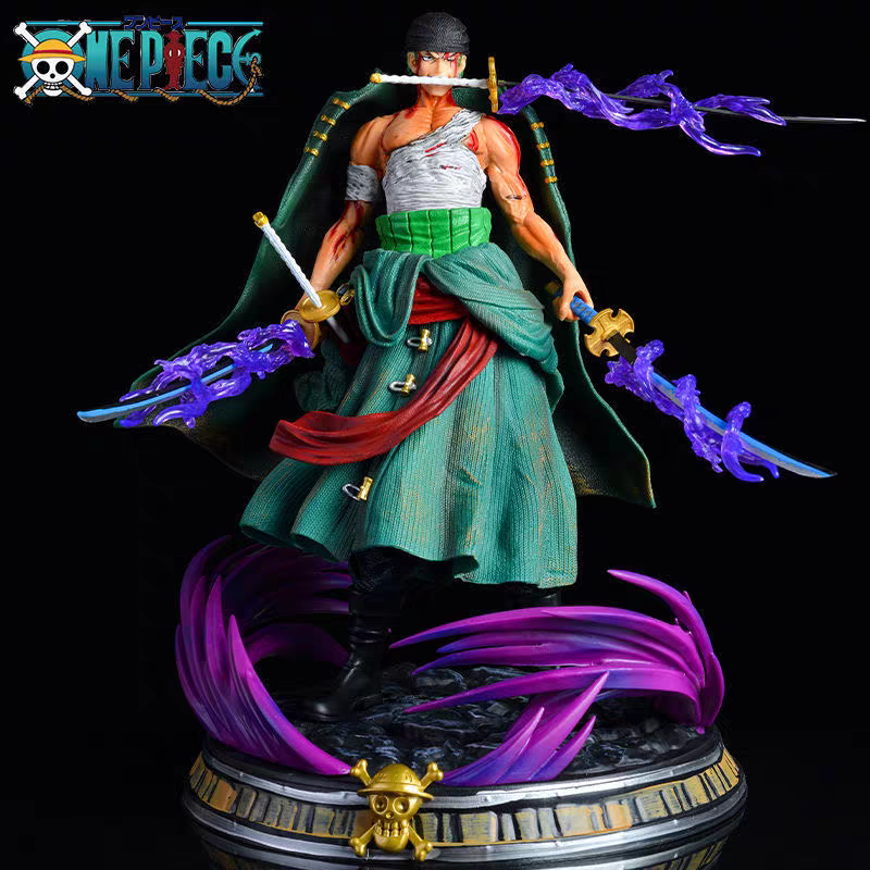 Рораноа Зоро в Плаще " Ван Пис One Piece " Коллекционная Аниме Фигурка 26 см