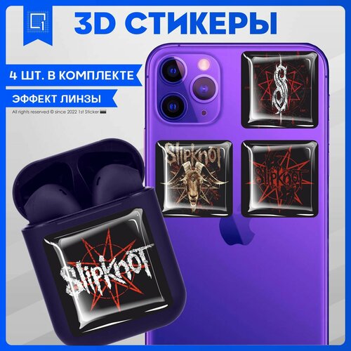 Наклейки на телефон 3D Стикеры Slipknot эстетичные стильные наклейки 40 шт наклейки дневной альбом декоративный дневник коллаж канцелярские принадлежности