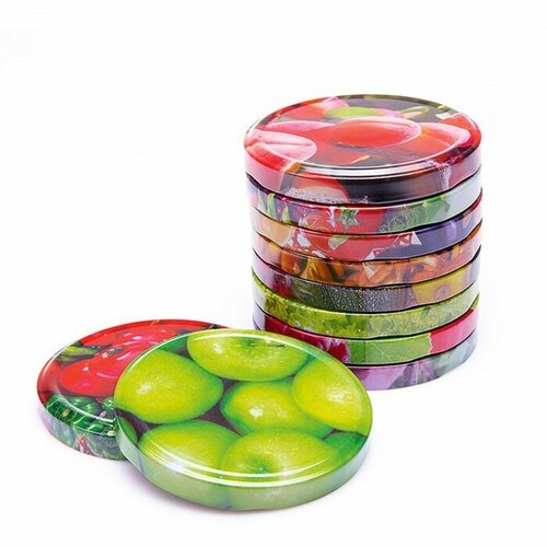 Крышка металлическая для консервирования Твист-офф 10 штук 381₽