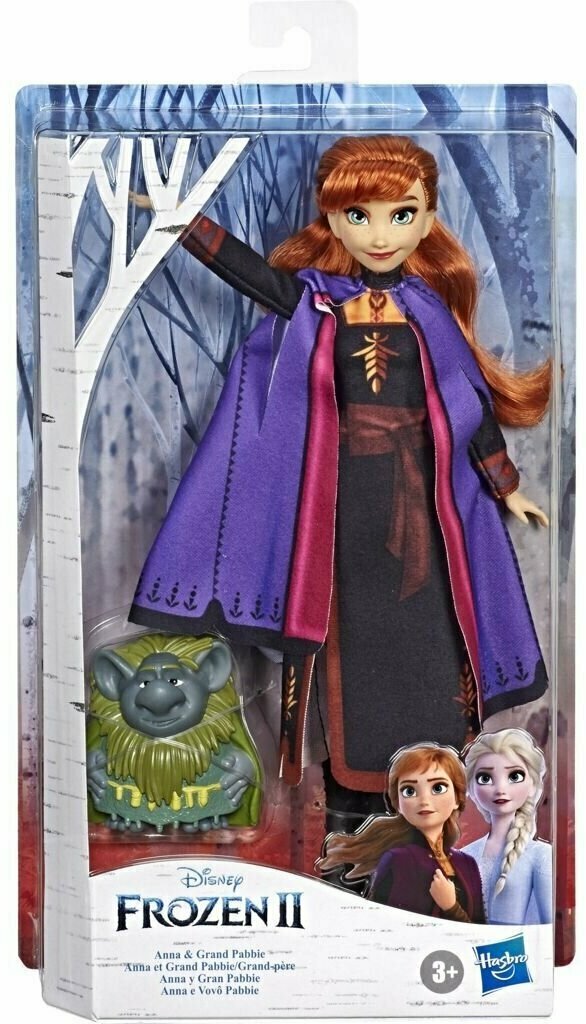 Disney Princess Frozen 2 Кукла Холодное сердце Анна с троллем E8763/E7851