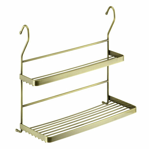 Полка 2-х ярусная mix lemax 340х310х155 мм античная бронза 4934₽