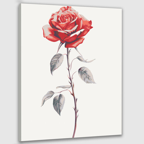 Картина по номерам 50х40 Розы в обнимку с ветром картина по номерам 30x40 см в коробке с попутным ветром