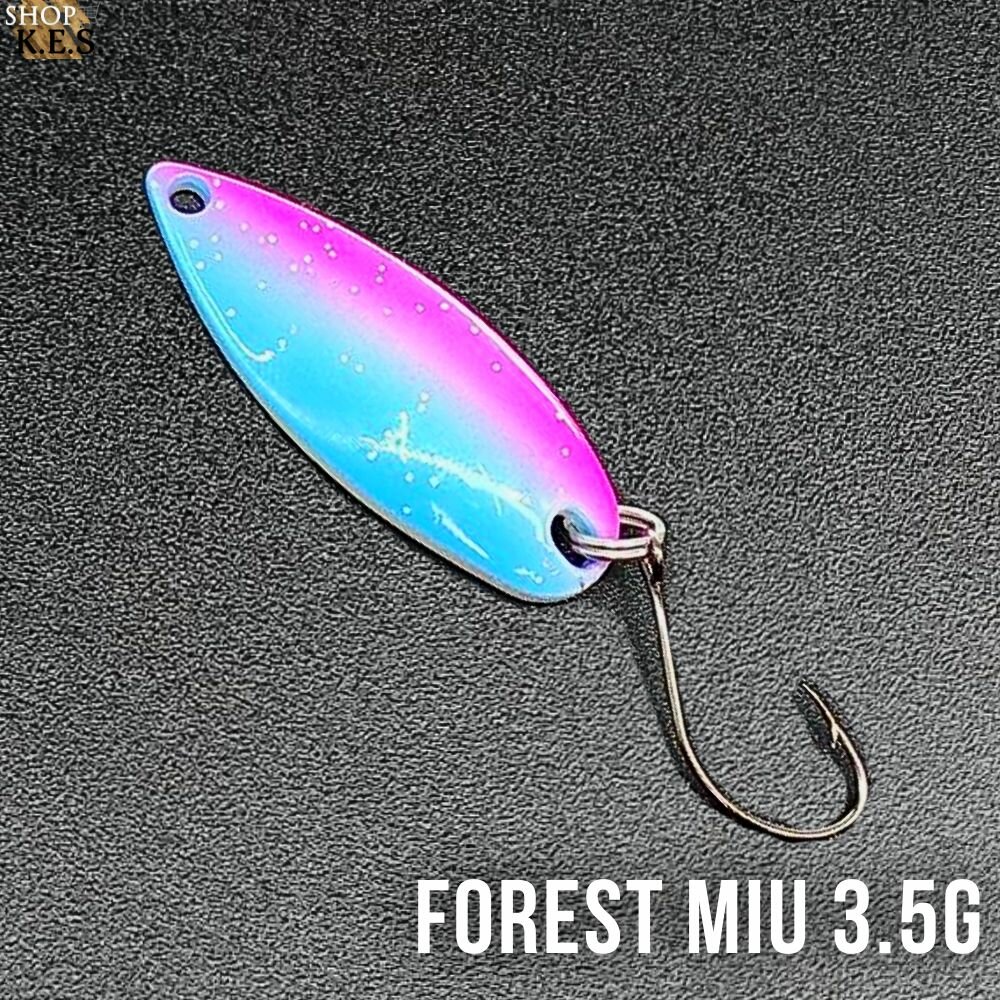Блесна форелевая MIU Forest 3.5g / Микроколебалка ультралайт для спиннинга на форель, окунь, голавль, жерех, хариус, щуку