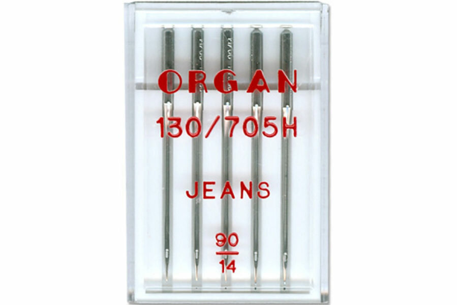 Иглы для швейных машин ORGAN для джинсы, №90, 5игл, 1шт