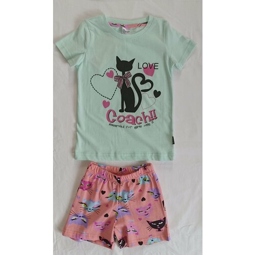 Комплект одежды Bella veza, размер 98-52, зеленый bella veza футболка для девочки цвет розовый единорог рост 122
