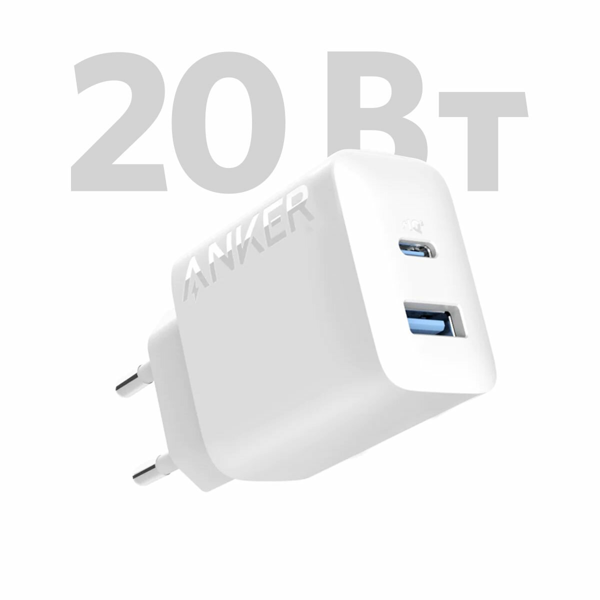 Сетевое зарядное устройство Anker 312 USB-A / USB-C (A2348)