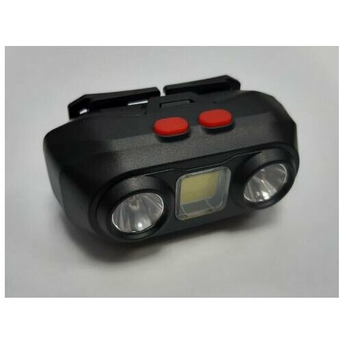 Фонарик налобный YYC-349-3 18650 белый красный свет 580₽