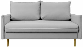 Диван-кровать Фьорд светло-серый, раскладной, механизм Юниор, 138х98х95 см, Спальное место 120x190 см