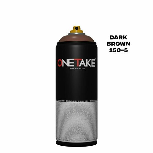 Аэрозольная краска One Take 150-5 dark brown 400 мл