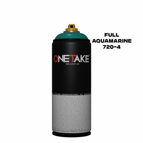 Аэрозольная краска One Take 720-4 full aquamarine 400 мл
