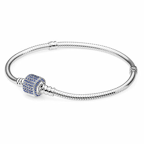 Браслет PANDORA, размер 19 см, серебристый