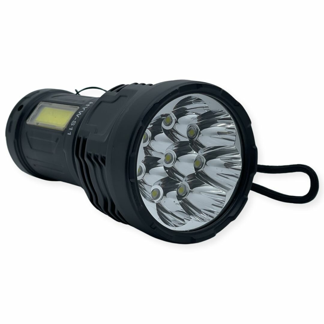 Аккумуляторный ручной фонарь S11 LED+COB
