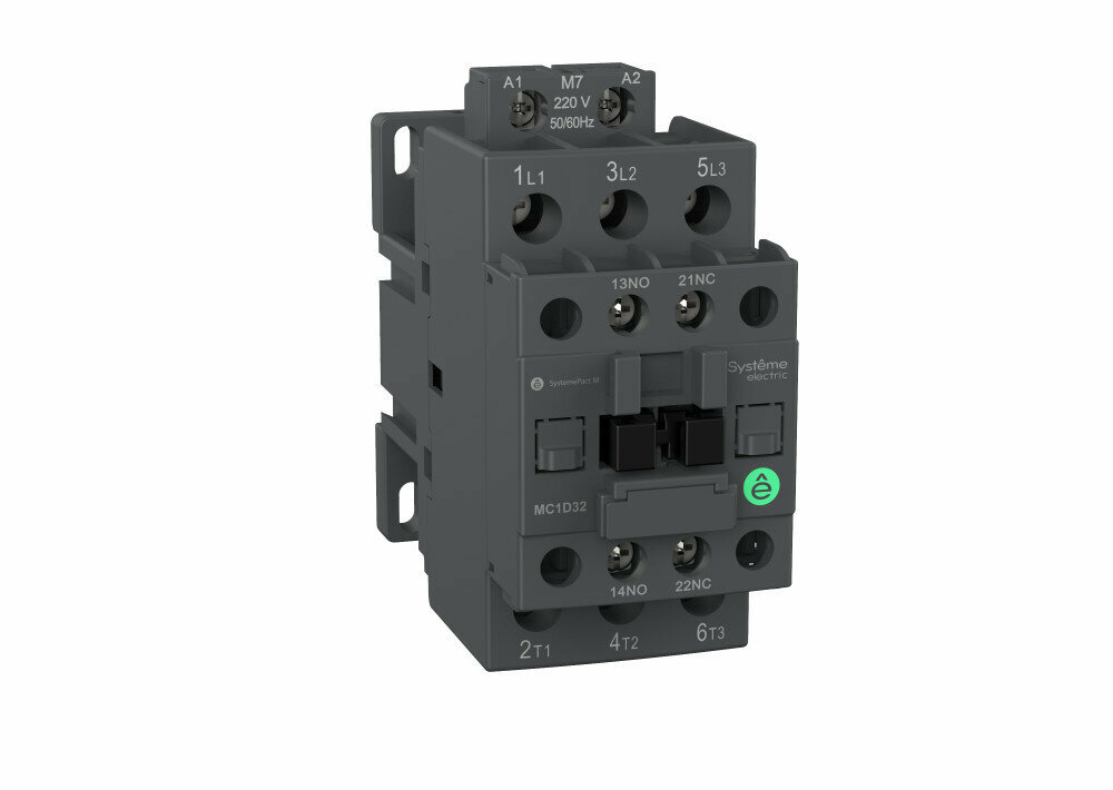 Systeme Electric Контактор MC1D 3P 25A но+НЗ 220VDC MC1D25MD