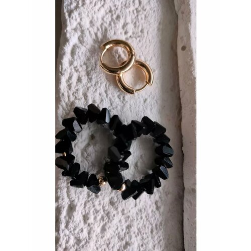 Подвеска для серег, желтый, черный