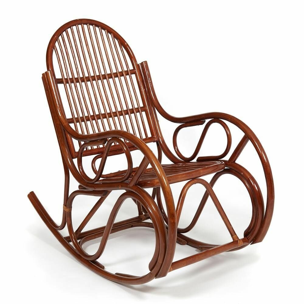 Кресло-качалка TetChair VIENNA, ротанг, без подушки, Pecan (орех)
