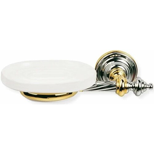 Мыльница Stil Haus Giunone G09(02) настенная, хром/золотой