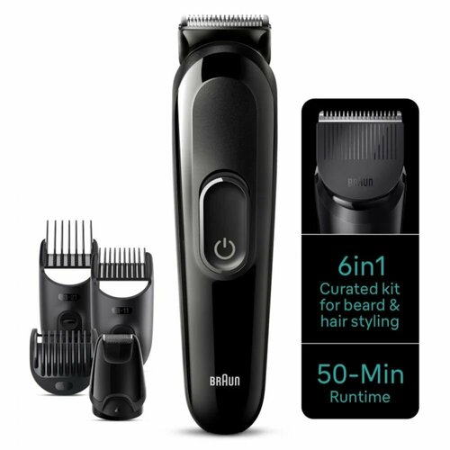 Триммер Braun MGK3420 4 в 1 насадка для стайлинга влажная очистка 392500₽