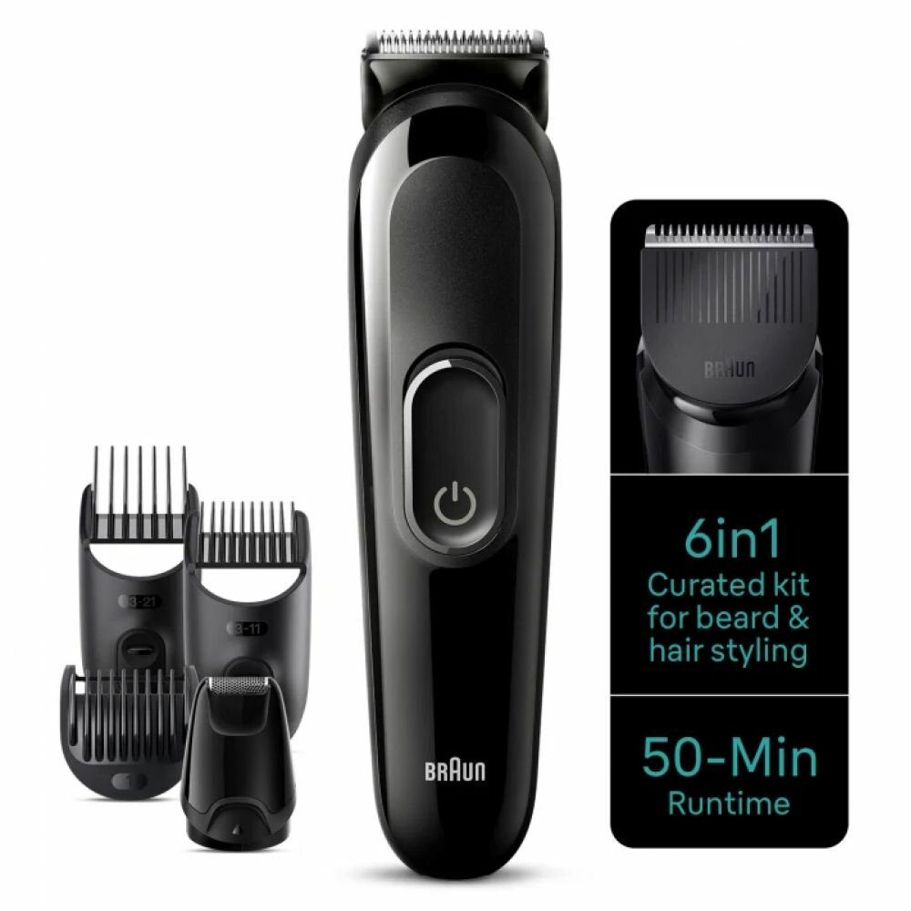 Триммер Braun MGK3420 / 4 в 1 / насадка для стайлинга / влажная очистка