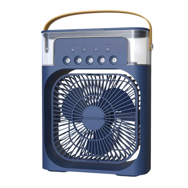 фото Вентилятор настольный с увлажнителем воздуха Air Cooler Fan Blue