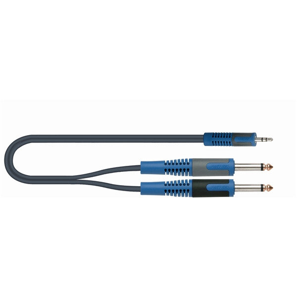 QUIK LOK RKSA140-5 компонентный кабель 5 метров разъёмы 2 Mono Jack Male - Stereo Mini Jack