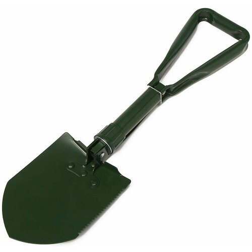 Лопата туристическая, складная, L 62 см, пилка, металлический черенок с ручкой, в чехле, микс