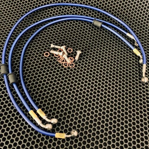 Suzuki DL650 V-Strom (2003-2008) Комплект армированных тормозных шлангов