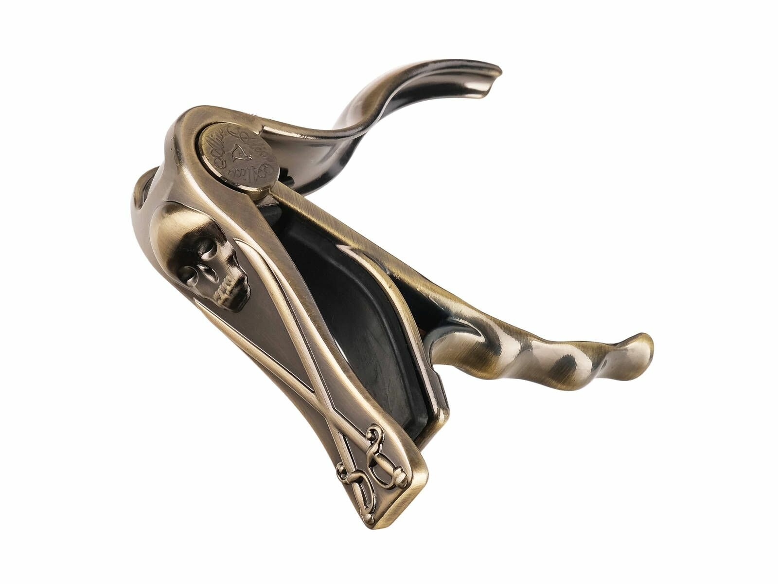 Alice A007H/BR- каподастр для акустической гитары, череп — фото 1