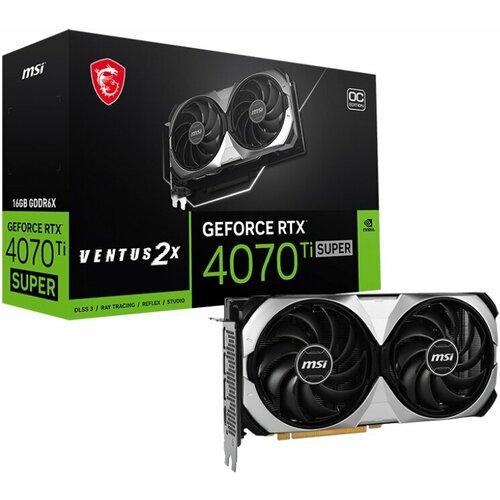 Видеокарта MSI GeForce RTX 4070 Ti SUPER 16G VENTUS 2X 115450₽
