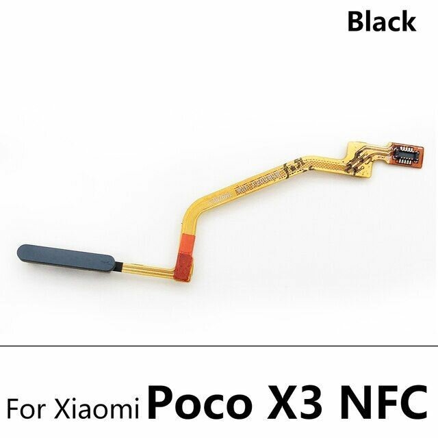 Шлейф Xiaomi Poco X3 NFC / X3 Pro сканер отпечатка пальцев серый / Кнопка включения серая для Xiaomi Poco X3 NFC / X3 Pro — фото 1