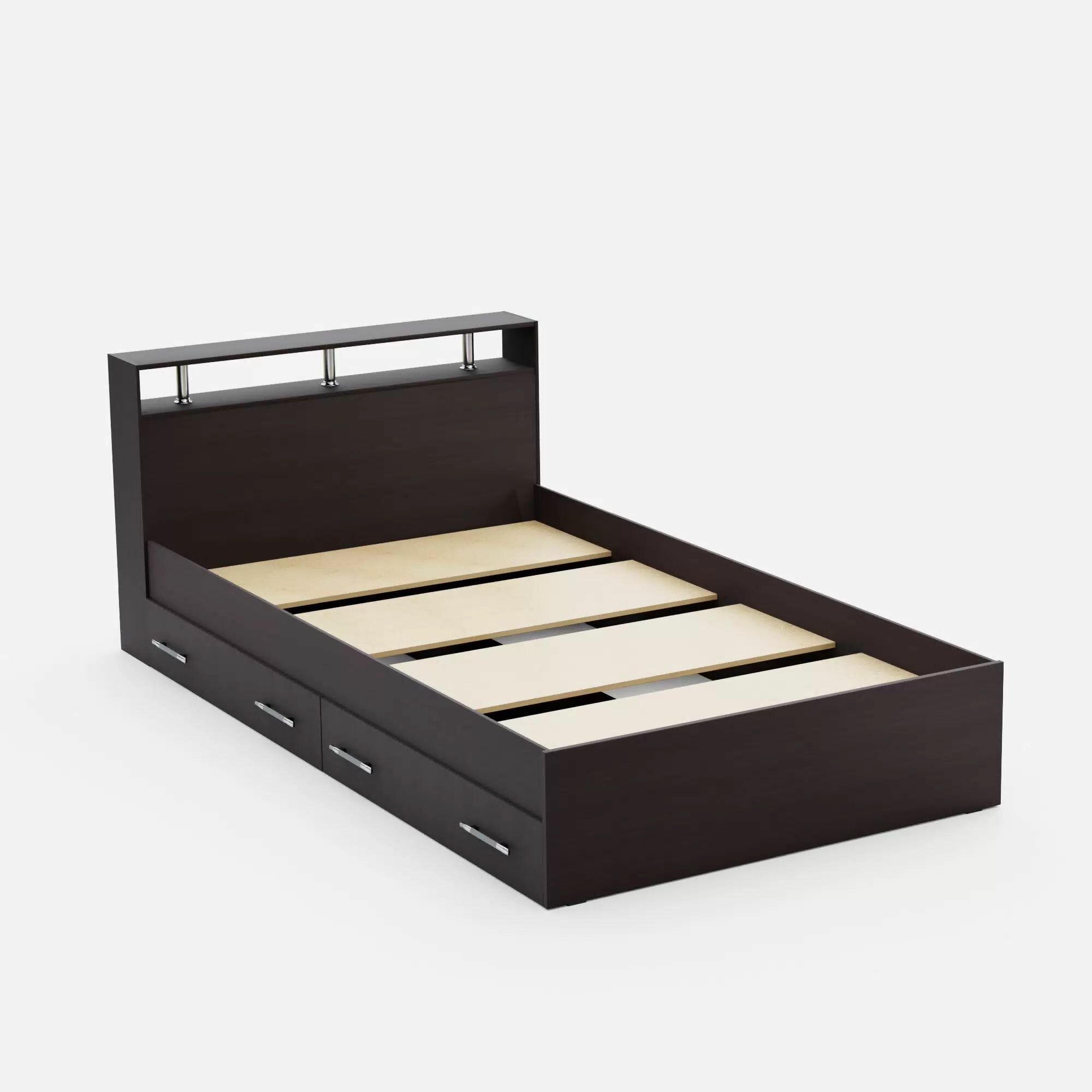 фото Кровать "Арина" 160 С Ящиками Венге Мебельный Мир