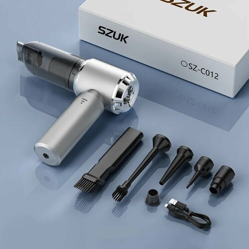 SZUK Мини-автомобильный пылесос 180000PA Мощный беспроводной ручной пылесос Портативный пылесос для автомобиля дома и офиса Max 4500₽