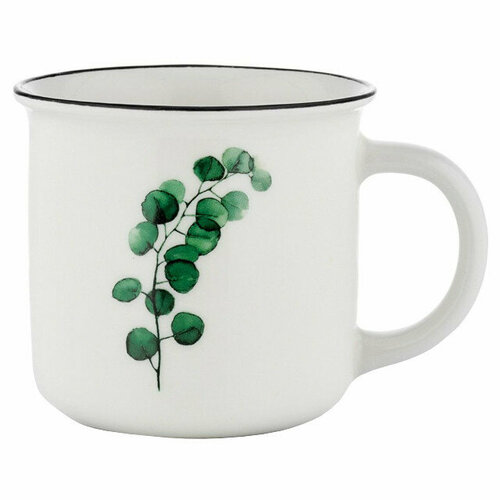 Кружка WALMER Green Twig 380мл фарфор
