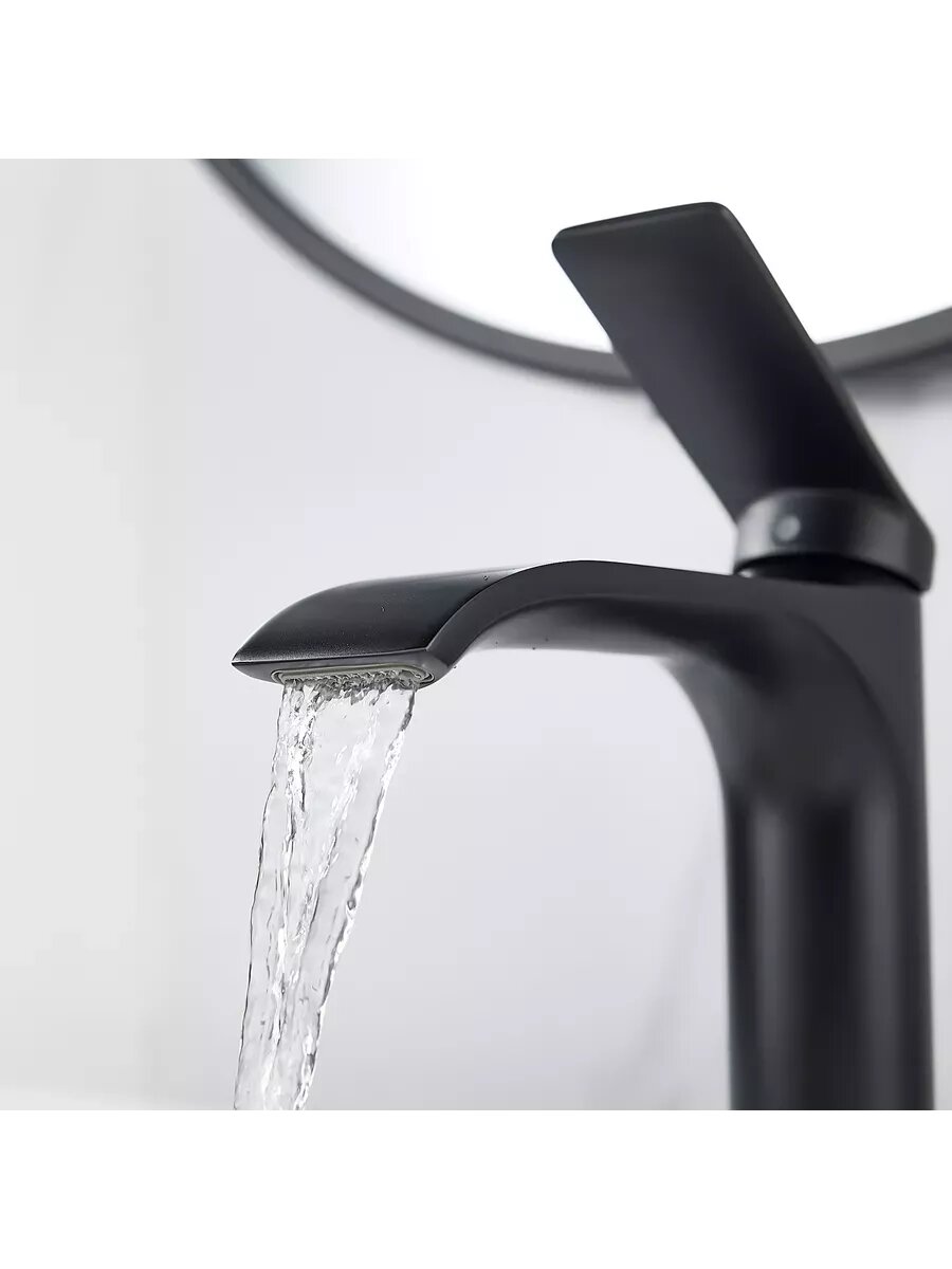 Смеситель S4101H для раковины черный — фото 1