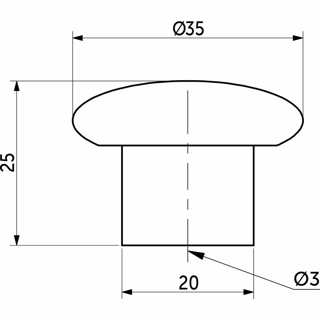 Ручка мебельная пластиковая PK01/K1 металлик