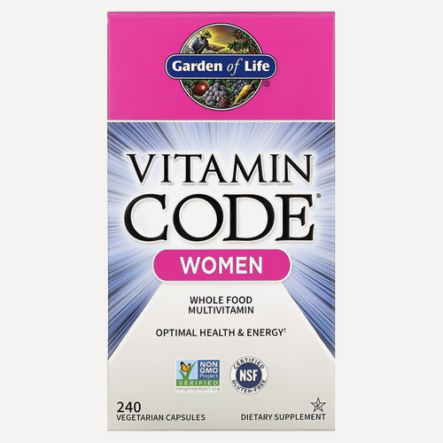 Изображение товара Garden of Life, Vitamin Code, мультивитамины из цельных продуктов для женщин, 240 вегетарианских капсул