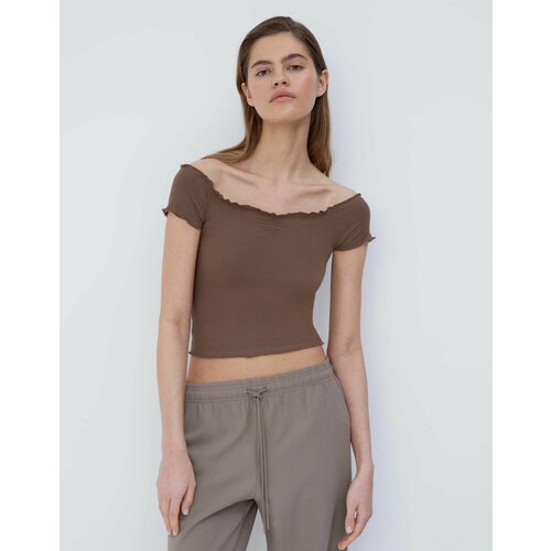 фото Топ gloria jeans, размер xs (38-40), коричневый