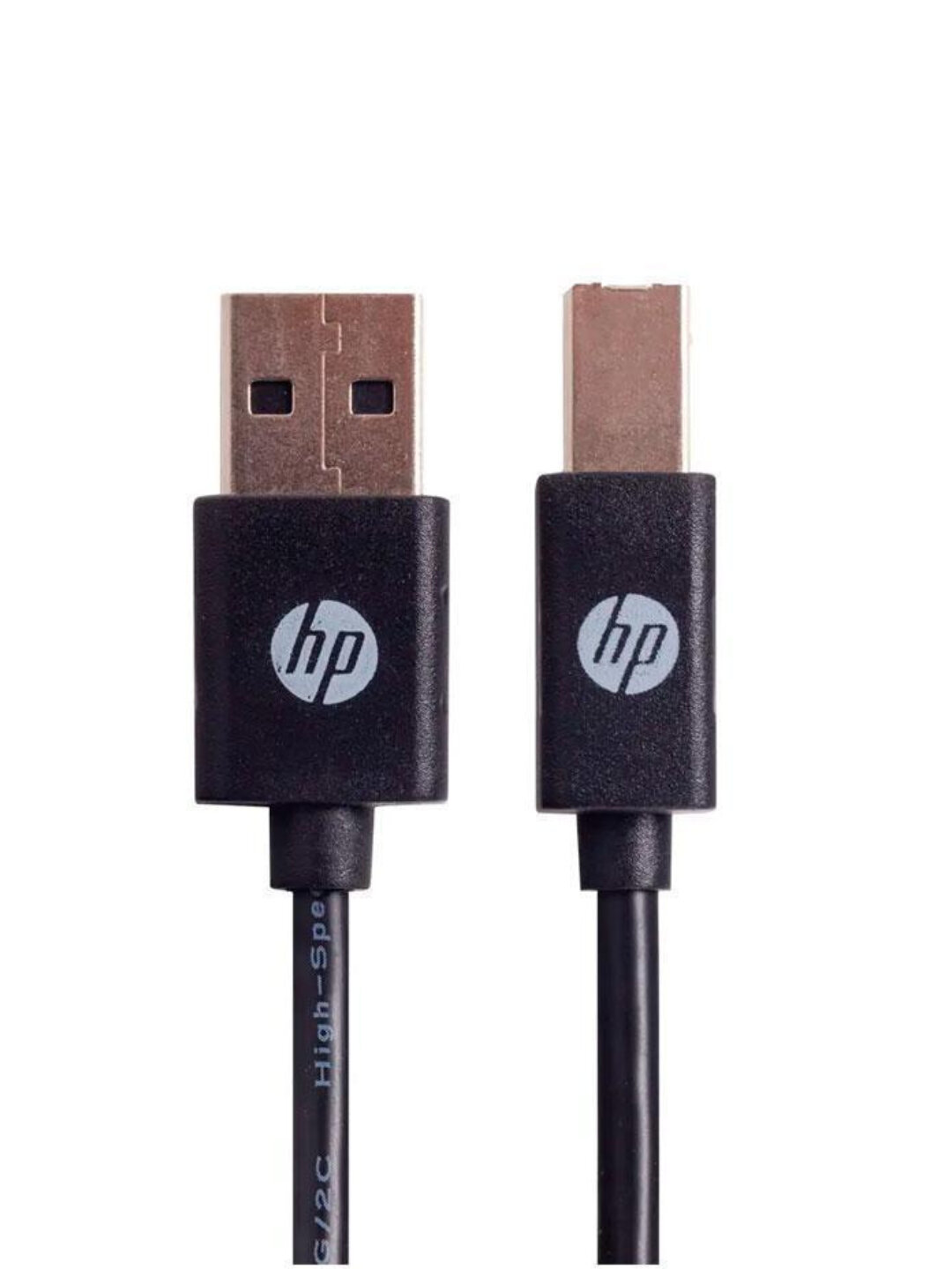 Кабель Hewlett Packard, USB-А to USB-В v2.0, длина 1,2 м, черный, силиконовый — фото 1
