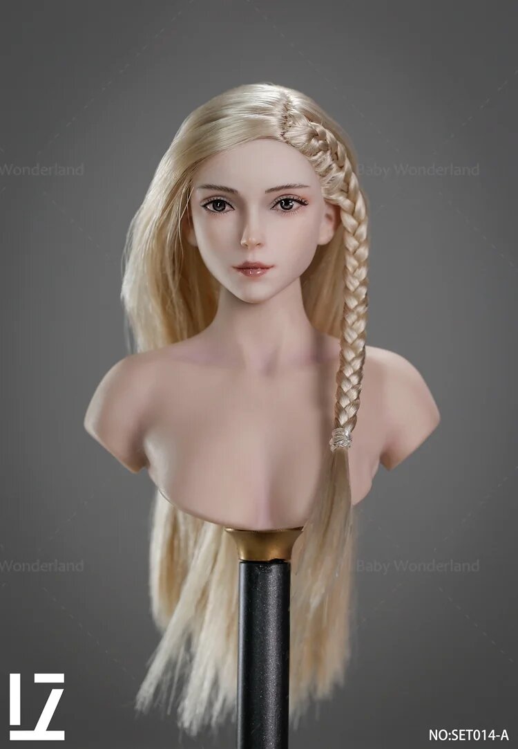 Аксессуар голова для 12-дюймовой фигурки MAK 1/6, SET014 A, Женский
