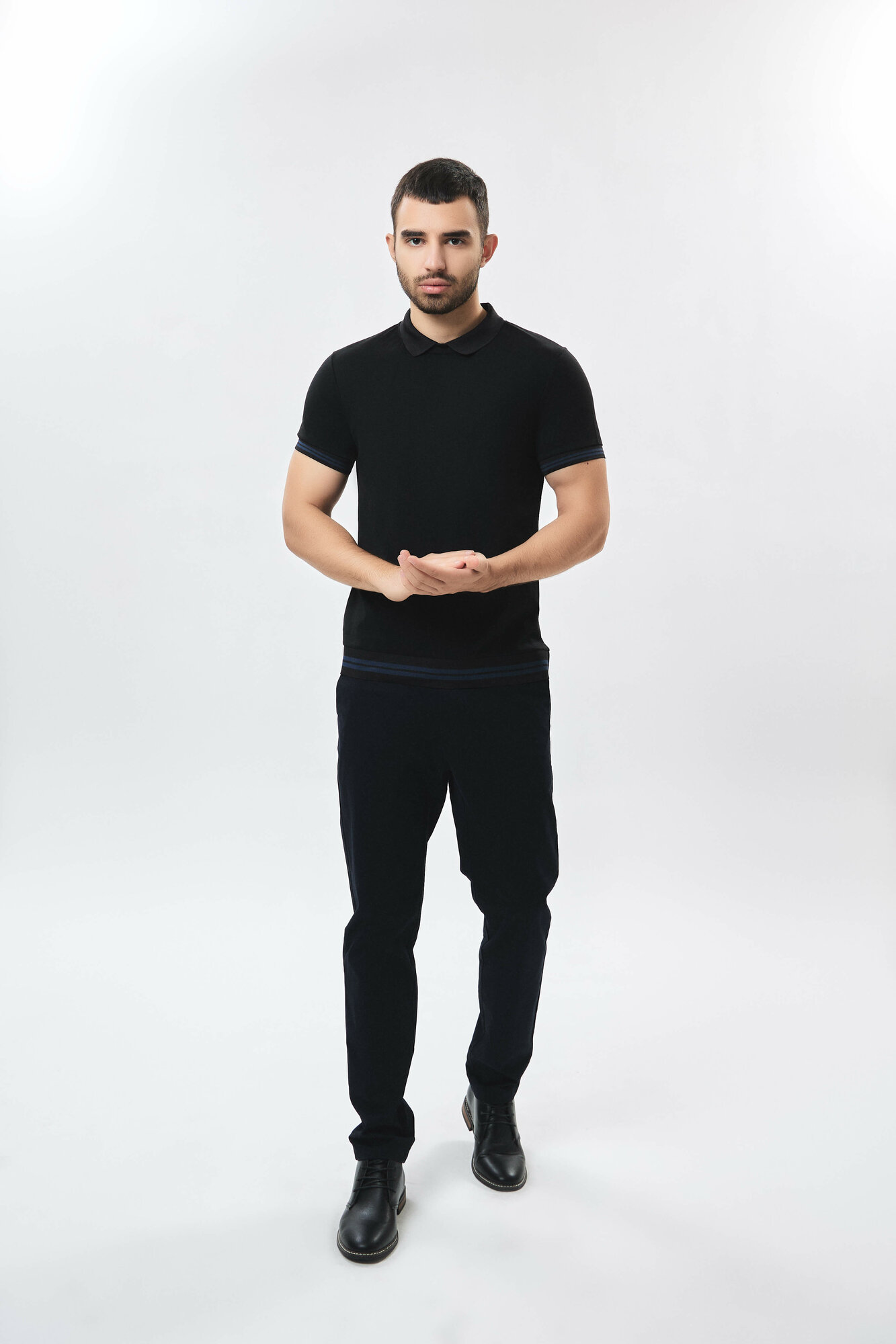 Поло спортивное TERRA PRO TERRA PRO, 1 шт., размер M, black — фото 1