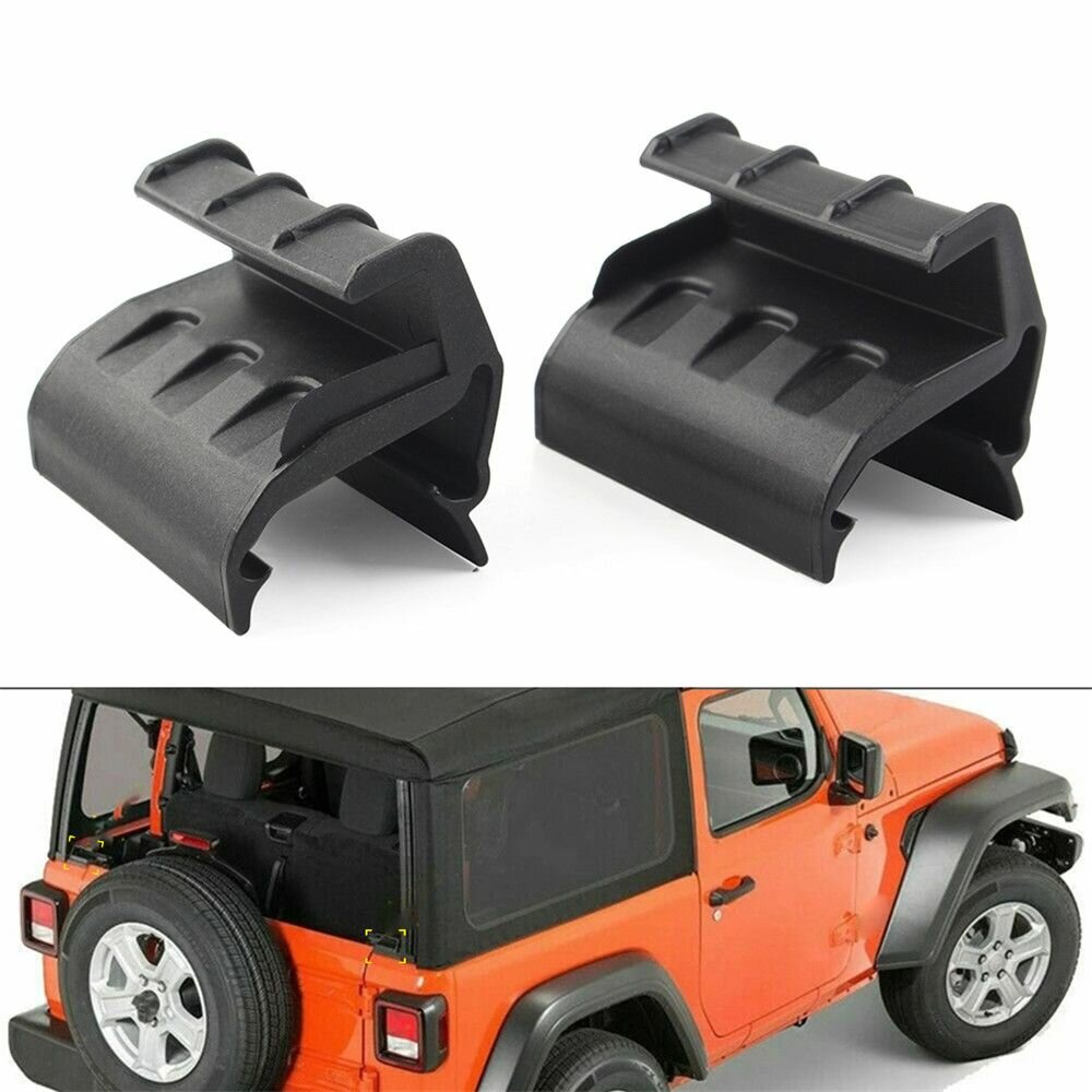 Пара фиксаторов заднего окна мягкой крыши для jeep wrangler jk jku 07-18