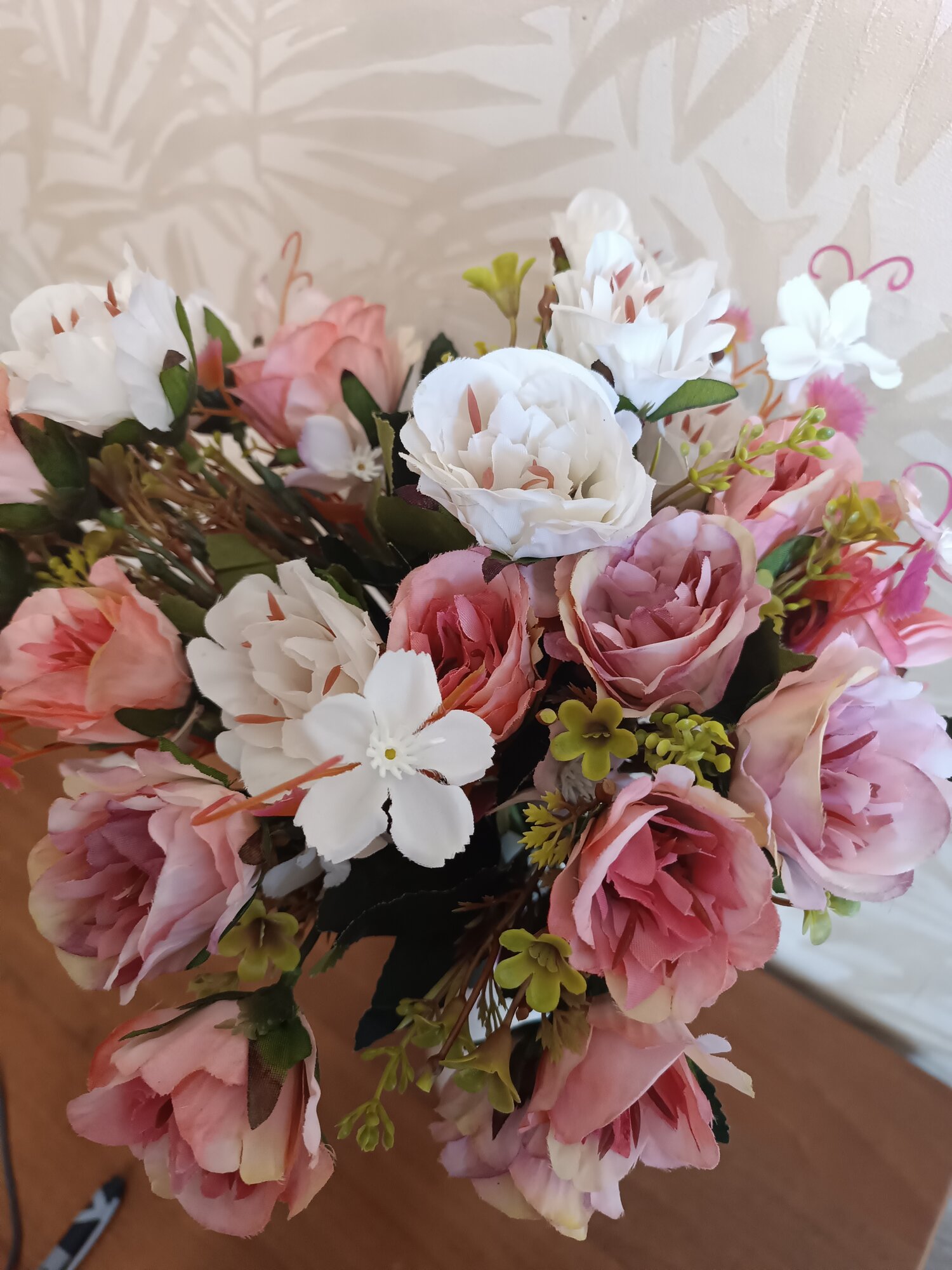 Букет искусственных цветов 20см 3 ветки