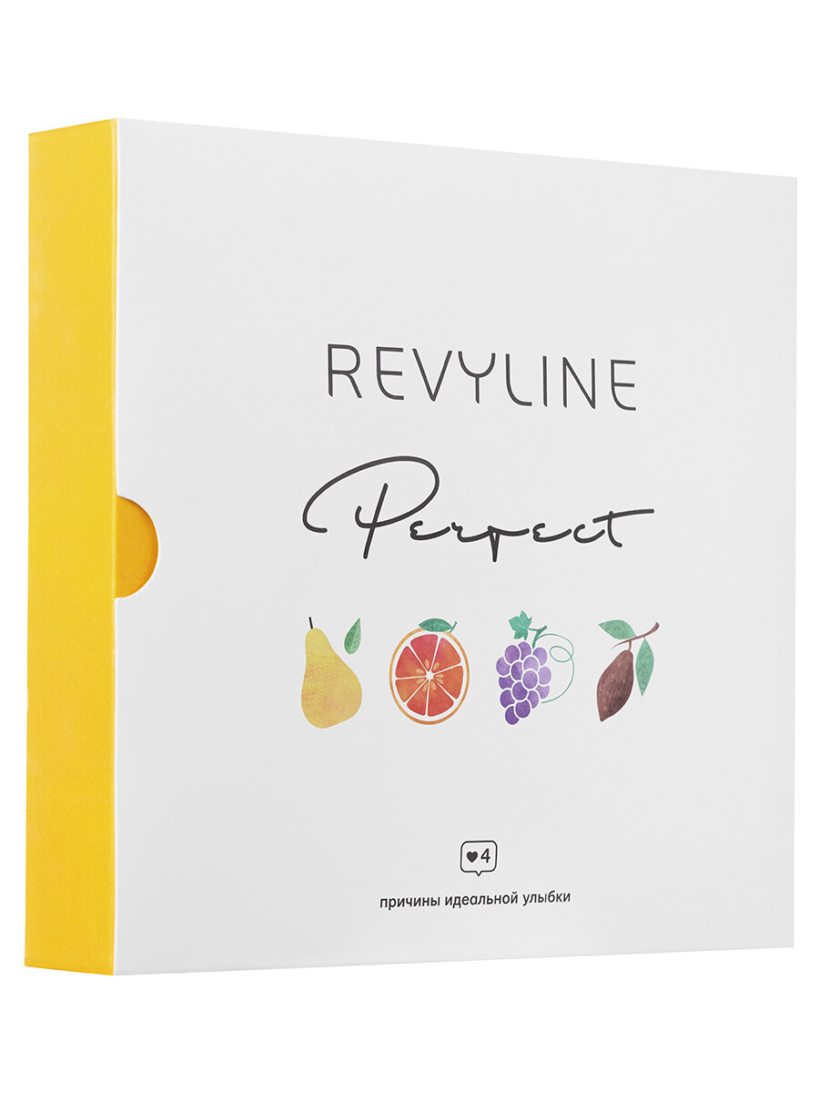 Зубные пасты Revyline Perfect, набор 4 вкуса, виноград, груша, грейпфрут, шоколад, 4х40 г